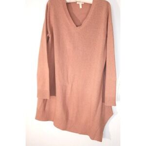 Eileen Fisher  Sweater Wool Blend Long Sz L Oversized Asymmetrical